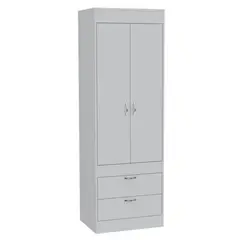 MUEBLES CRISOSTOMO - Ropero de Melamina Junior Blanco 60cm