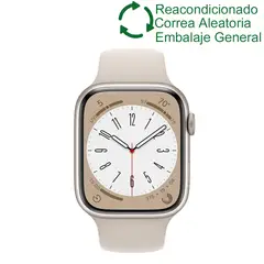 APPLE - Watch 8 41mm GPS - Starlight ReacondicionadoSemi Nuevo
