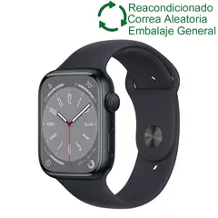 APPLE - Watch 8 45mm GPS - Negro Reacondicionado Semi Nuevo