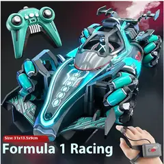 DANWEILE - Coche teledirigido F1 Formula para niño - Azul