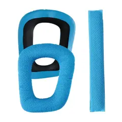 GENERICO - Almohadilla y Cojín de vincha para audífono LOGITECH G332 G432 AZUL
