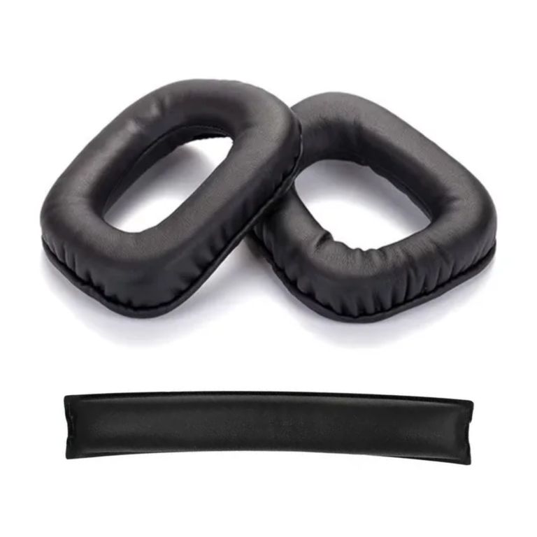 Almohadilla y Cojín de vincha para audífono LOGITECH G332 G432 Negro