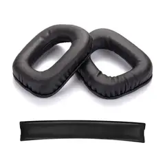 GENERICO - Almohadilla y Cojín de vincha para audífono LOGITECH G332 G432 Negro