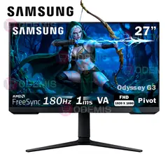 SAMSUNG - Monitor Odyssey G3 LS27DG300ELXPE 27 VA Full HD 180Hz, 1MS