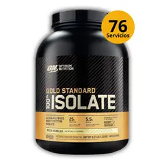 OPTIMUN NUTRITION - GOLD STANDARD ISOLATE DE 5LB RICH VAINILLA - PROTEÍNA HIDROLIZADA