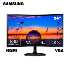 SAMSUNG - MONITOR LS24D360GALXPE 24 Curvo VA FHD 100Hz 4ms