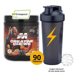 MUSCLETECH - CREATINA CREAPURE DE DE 90 PASTILLAS CON SHAKER - CREATINA MONOHIDRATADA CREAPURE
