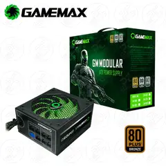 GAMEMAX - FUENTE PODER 800W SEMI MODULAR 80 PLUS BRONZE GM-800