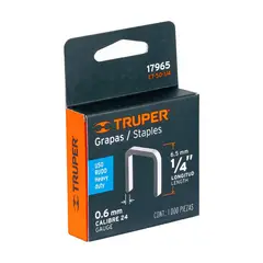 TRUPER - Caja con 1000 grapas 14 corona 107 mm para ET-50 - 17965
