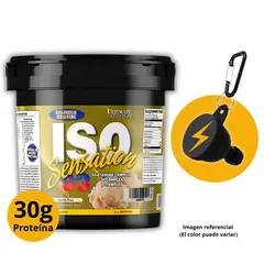 ULTIMATE NUTRITION - ISO SENSATION 93 5LB VAINILLA BEAN CON PORTASUPLEMENTOS