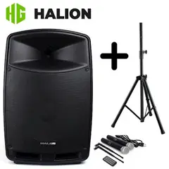 HALION - Combo Parlante PHA-15F 3000W + Soporte 18M Full Fiesta