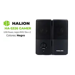 HALION - Parlante Gamer HA-S326 USB Power RMS 10w x 2