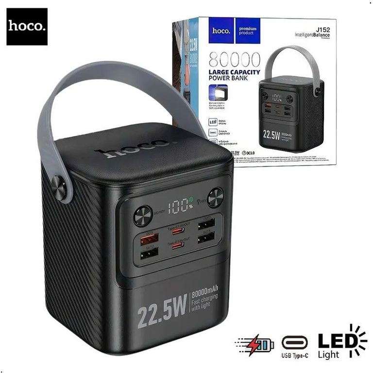 Cargador Bateria Portatil 22W 80000mA - Capacidad real