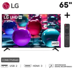 LG - Televisor 65 Uhd 4k Thinq Ai 65ua7300psb 2025 + Control Magic MR25GA