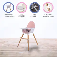 CARESTINO - Silla de Comer Nórdico «NEO» Pink
