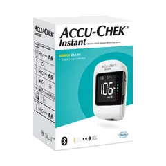 ACCU CHEK - Glucometro Accu-chek Instant mas 10 Tiras Y 10 Lancetas Blanco
