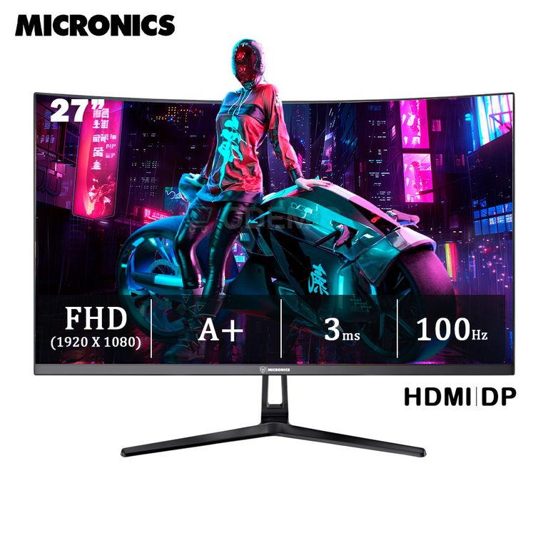 MONITOR GAMER BRICKELL+ MIC DG27FC-100 27 FHD 1920x1080 CURVO 100Hz