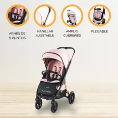 BABY GO - Coche Cuna Jogger «BRAVO» Pink