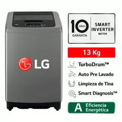LG - LAVADORA - WT13BPBK 13KG CARGA SUPERIOR NEGRO CLARO