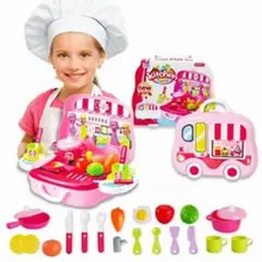 GENERICO - SET DE COCINA JUGUETE MALETA PARA NIÑA