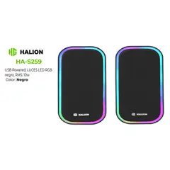 HALION - Parlante Gamer HA-S259 USB Powered Led RGB