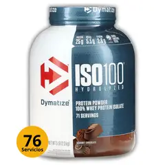 Dymatize - ISO 100 5LB CHOCOLATE PROTEÍNA ISOLATADA HIDROLIZADA