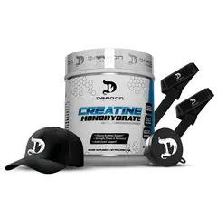 DRAG PHARMA - Creatina Dragon Pharma 1 kg + embudo dragon pharma + gorra dragon pharma + straps dragon