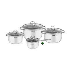 LUISSANT - Juego de ollas Acero Inoxidable LU-8278E 8 Piezas