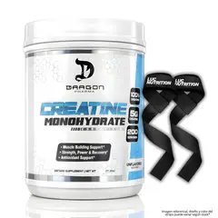 DRAG PHARMA - Creatina Dragon Pharma 1 KG - Creatina Monohidratada y Micronizada + Straps