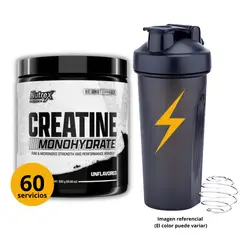 NUTREX RESEARCH - CREATINA NUTREX DE 300gr SHAKER - CREATINA MONOHIDRATADA Y MICRONIZADA