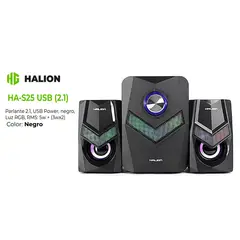 HALION - Parlante Gamer HA-S25 USB 2. 1 RGB