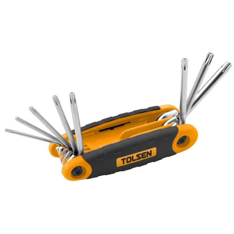 Juego de llaves hexagonales de torx plegable de 8 pcs - 20069