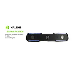 HALION - Parlante BARRA HA-SB08 Bluetooth RGB