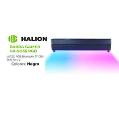HALION - Parlante Gamer BARRA HA-SD55 Bluetooth RGB