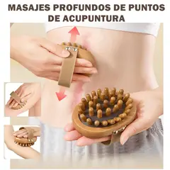 GENERICO - Cepillo de Maderoterapia Reductor Anticelulitis Masaje Corporal