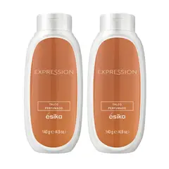 ESIKA - Pack x 2 TALCO corporal perfumado EXPRESSION ésika 140 g