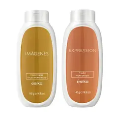 ESIKA - Pack x 2 TALCO corporal perfumado IMÁGENES EXPRESSION ésika 140 g