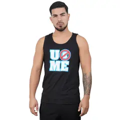 M MUSCLE MUSEUM - Bividi Deportivo Color Negro You Cant See Me para Hombre