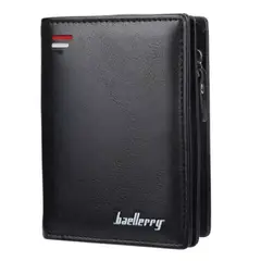 BAELLERRY - Billetera tarjetero hombre con cremallera