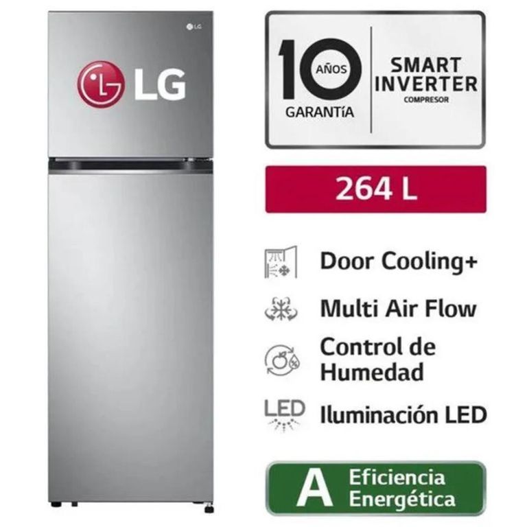 Refrigeradora No Frost GT26BPP Top Freezer 264L Plateada