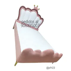 GENERICO - CAMA PRINCESA REAL 2 PLAZAS BOX TARIMA Y CABECERA