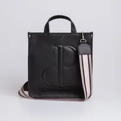 PRUNE - CARTERA DE MANO ODETE EN CUERO GRANEADO