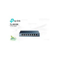 GENERICO - Conmutador TP-Link TL-SG108 de 8 puertos Gigabit metal ideal para r