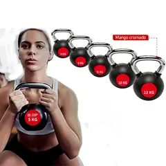 GENERICO - Pesa Rusa De Caucho 16KG Real Fitness