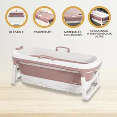 DOUX BEBE - Bañera Plegable para adultos «AGUAZEN» Pink