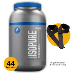 GENERICO - ISOPURE ZERO CARB 3LB CREAMY VAINILLA + STRAPS - PROTEÍNA ISOLATADA