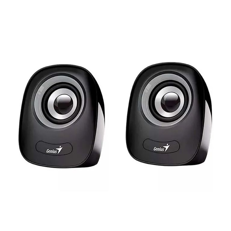 Parlante Sp-Q160 2.0 De 6W – Sonido Envolvente En Color Gris, Compacto Y Elegante.