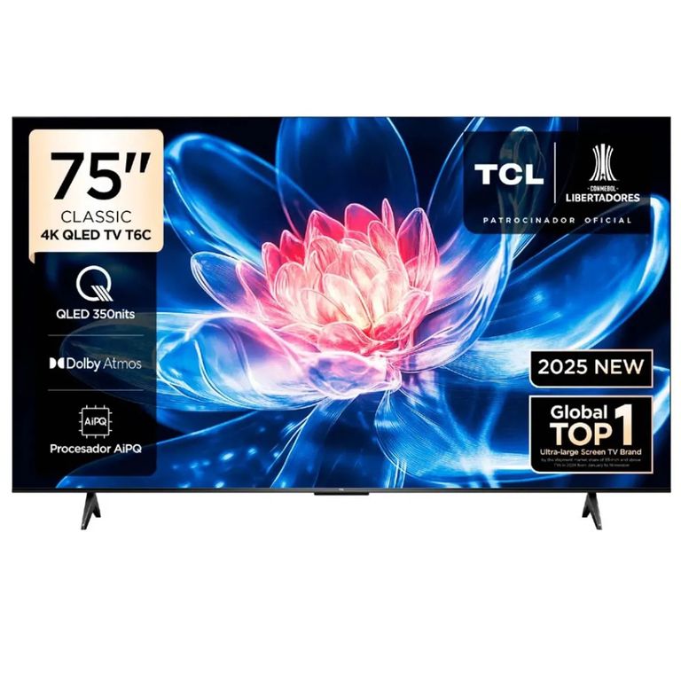 TELEVISOR QLED 75 UHD 4K SMART TV 75T6C + Control de voz