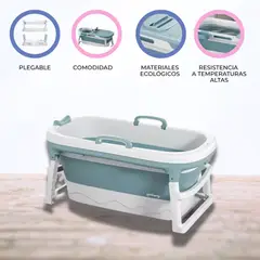 DOUX BEBE - Bañera Plegable para adultos «AGUAZEN» Blue