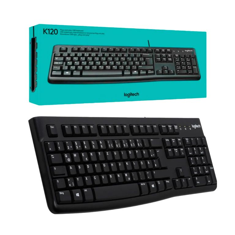 TECLADO K120 USB ESPAÑOL QWERTY NEGRO DISEÑO CLÁSICO 920-004422